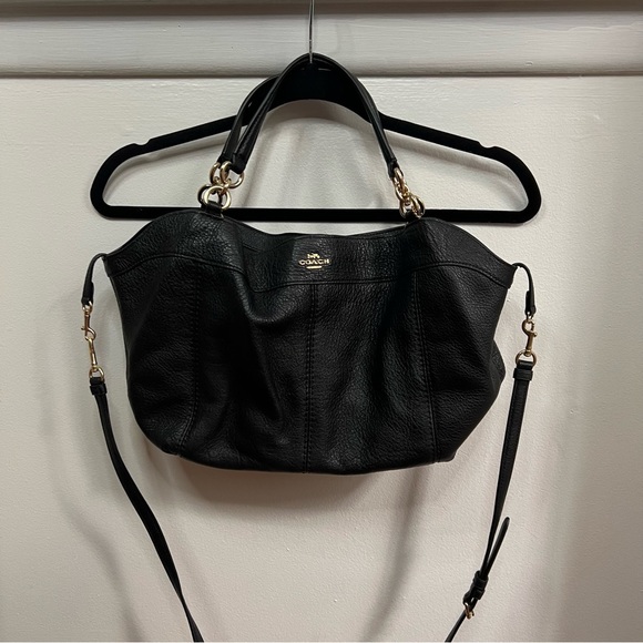 Coach Bags Coach Satchel With Crossbody Strap Black Leather Poshmark